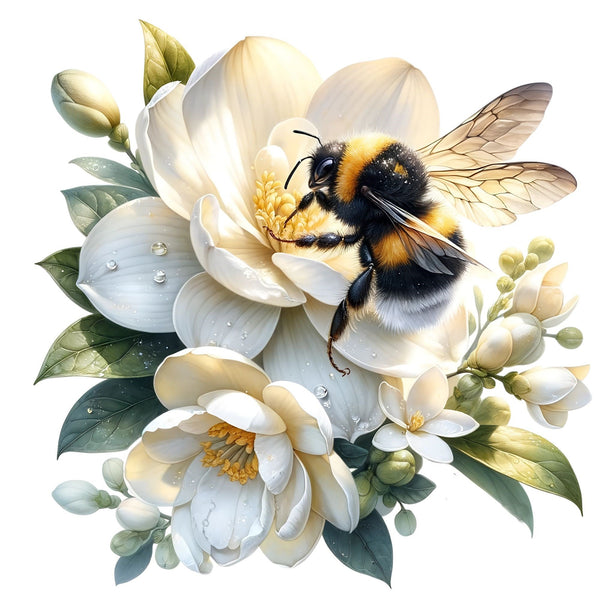 AV110-bij-op-witte-bloemen-applicatie