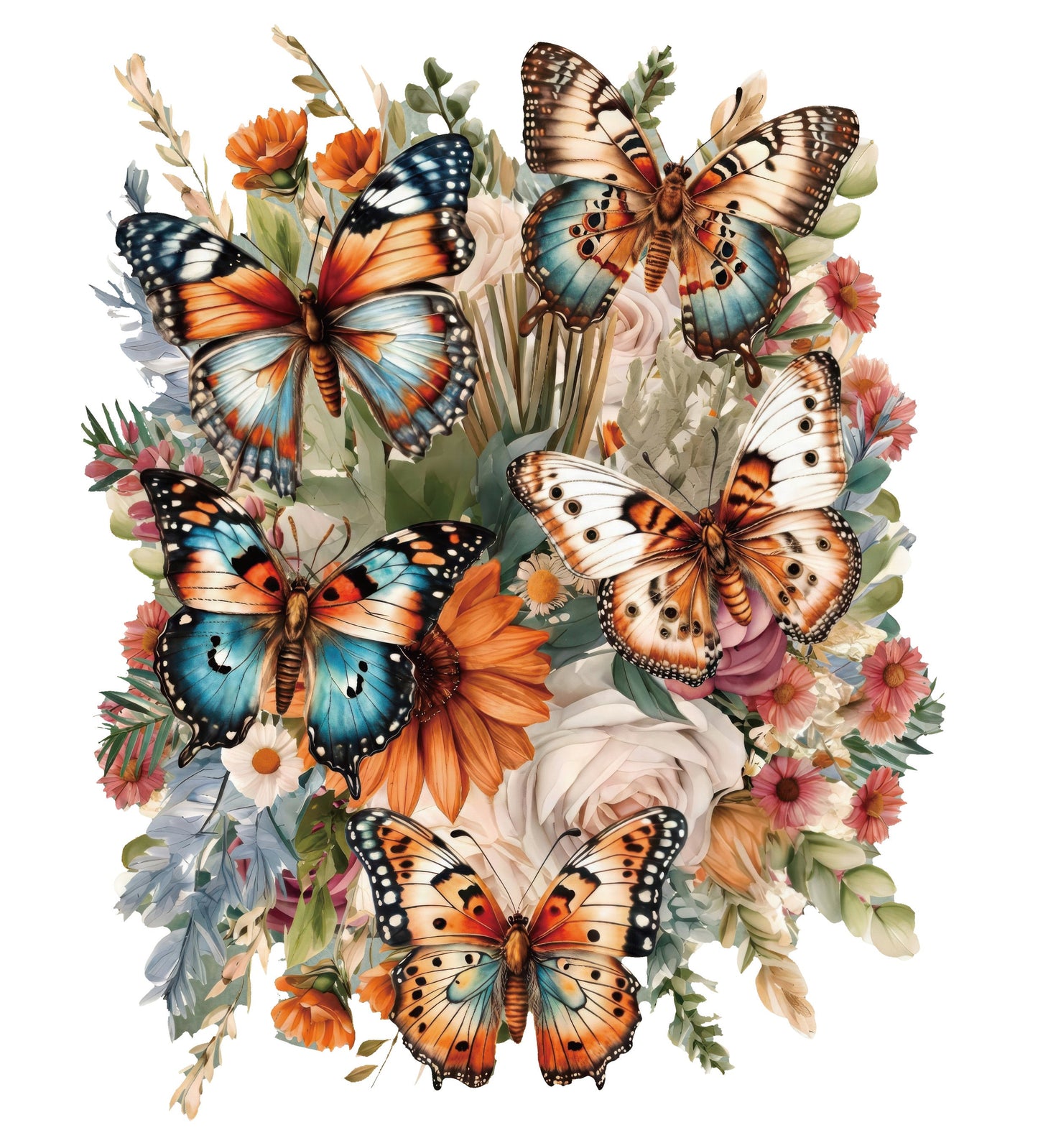 AV118-blauw-met-bruine-tinten-vlinder-applicatie