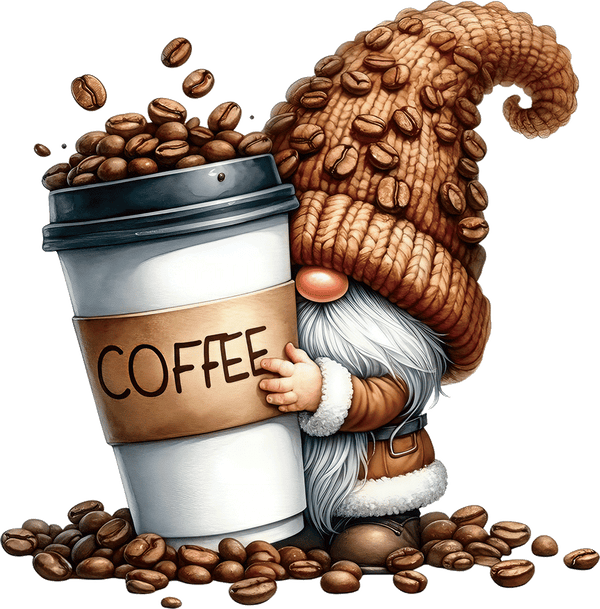 AV169-kabouter-met-een-kop-koffie-applicatie
