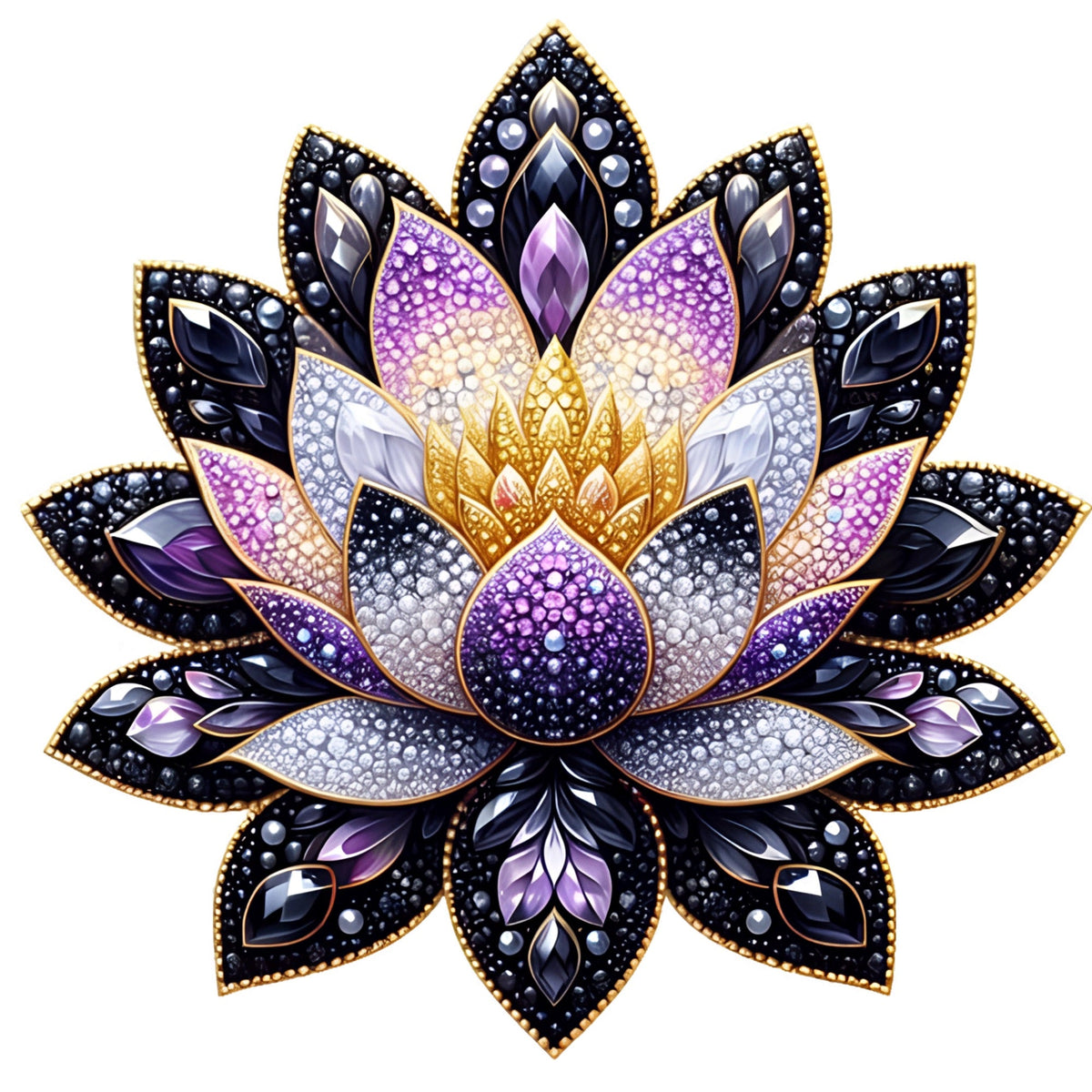 AV89-zwart-paarse-lotus-bloem-applicatie