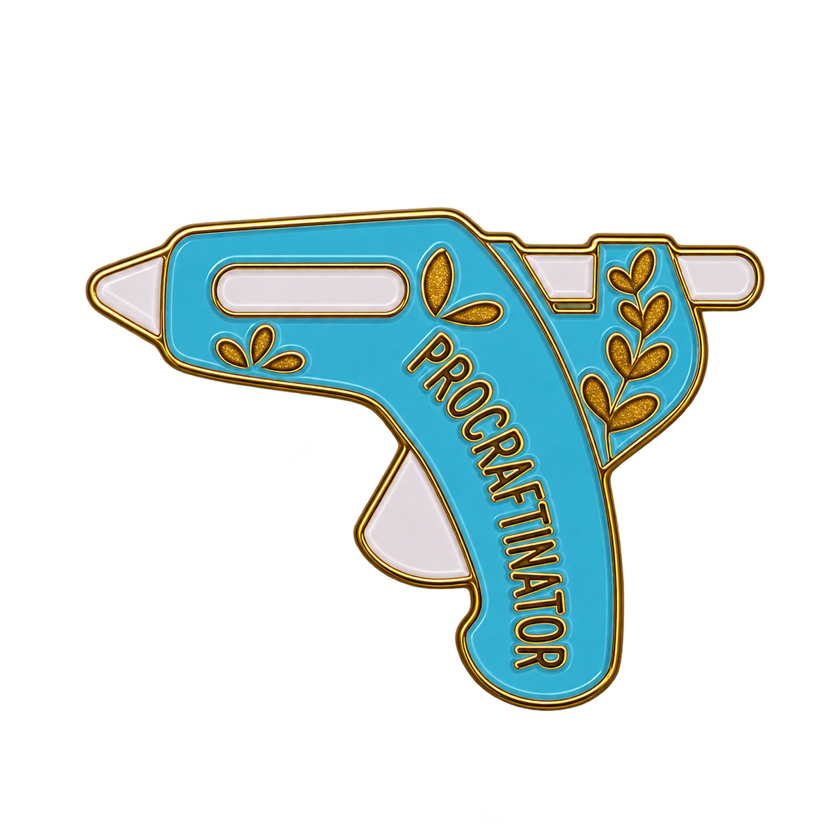 P1-11 Blauw Lijmpistool Pin – voorkant