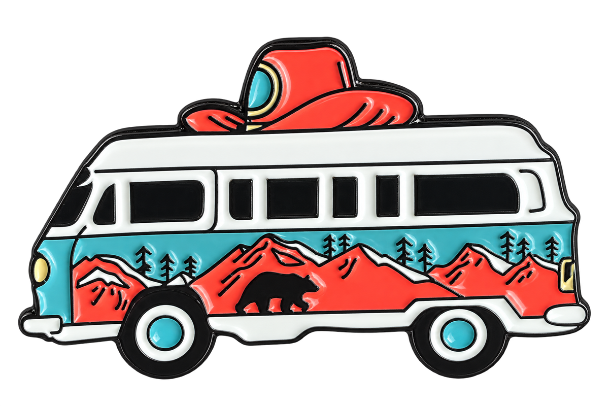 P1-27 Camperbusje pin – voorzijde
