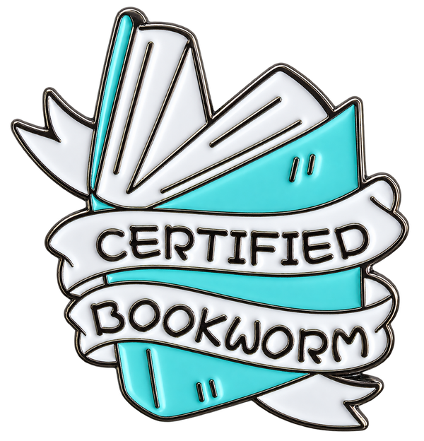 P3-26 Certified bookworm pin – vrijstaande voorzijde