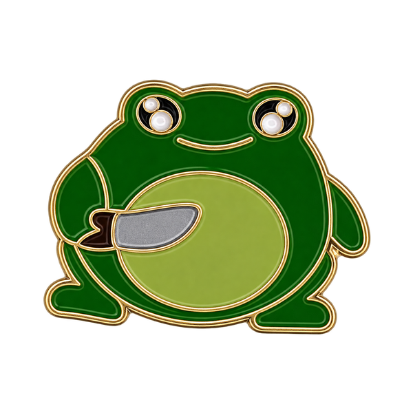 P4-11 Groene Kikker Pin – voorkant