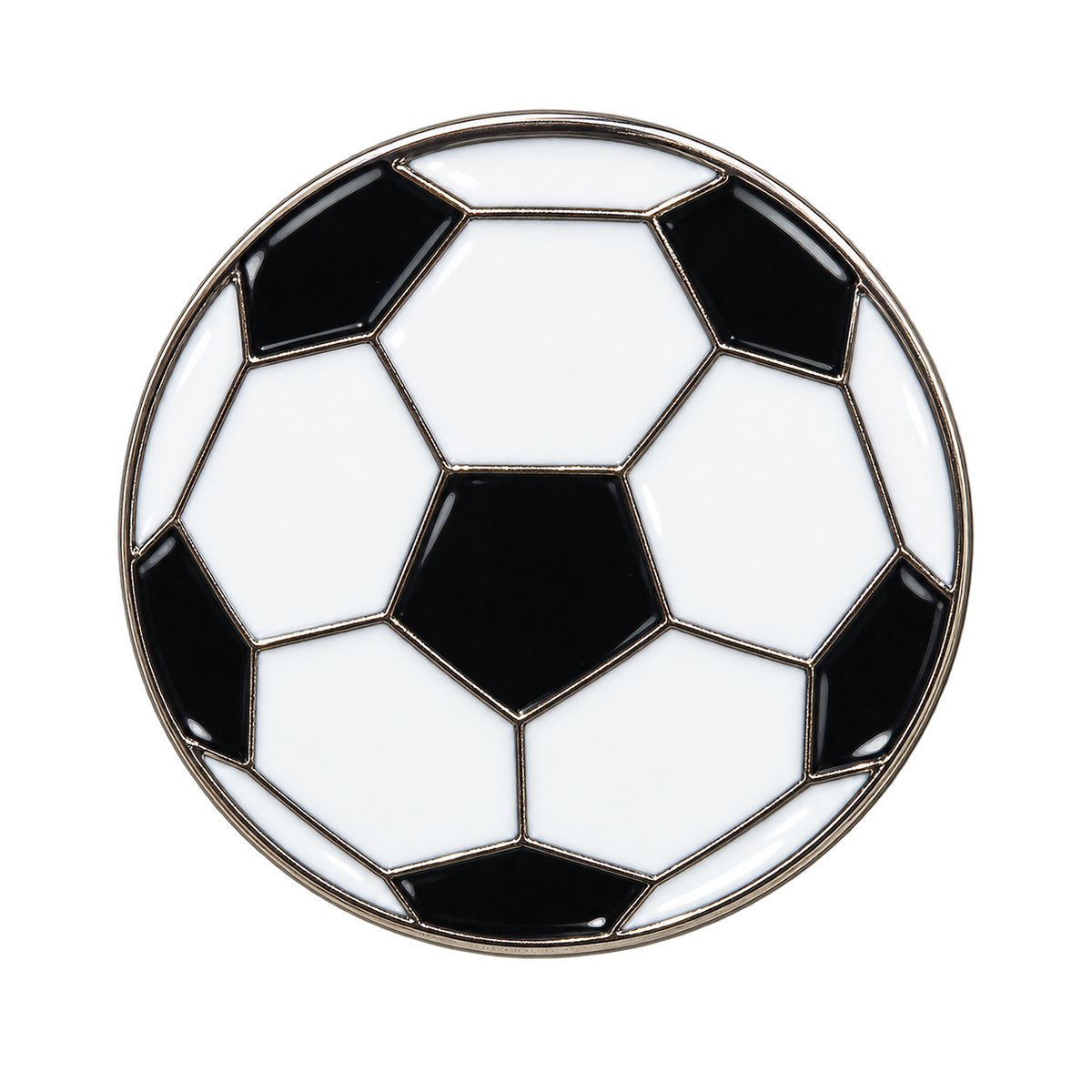 P4-19 zwart-witte voetbalpin – vrijstaande voorzijde