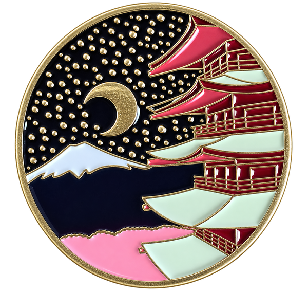 P5-2 Japanse bergen pin – voorzijde