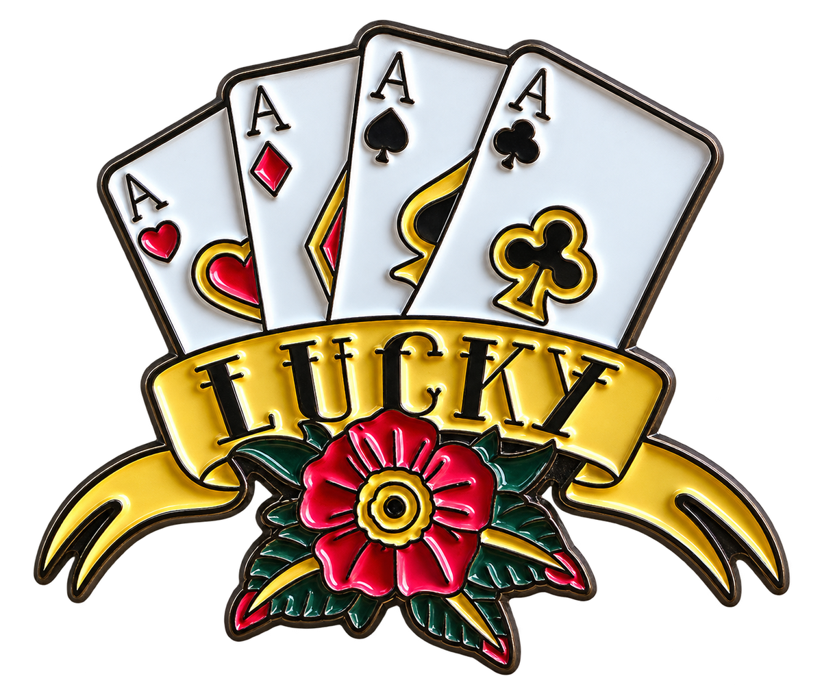 P7-24 Lucky – Vier azen – voorzijde