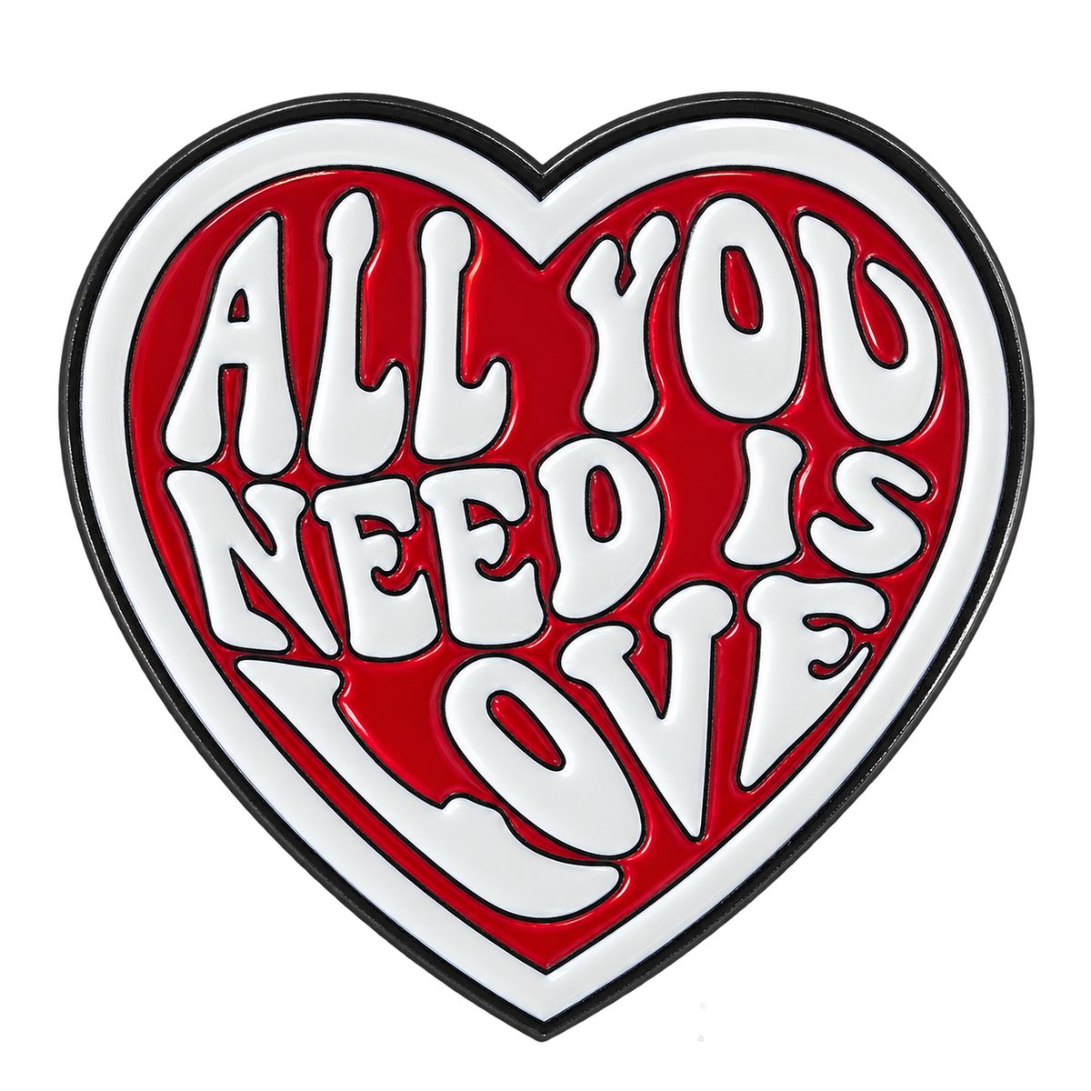 P7-3 All you need is love hartjespin – vrijstaande voorzijde