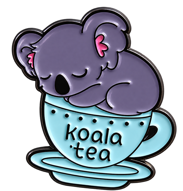 Slapende koala in theekopje Koala Tea