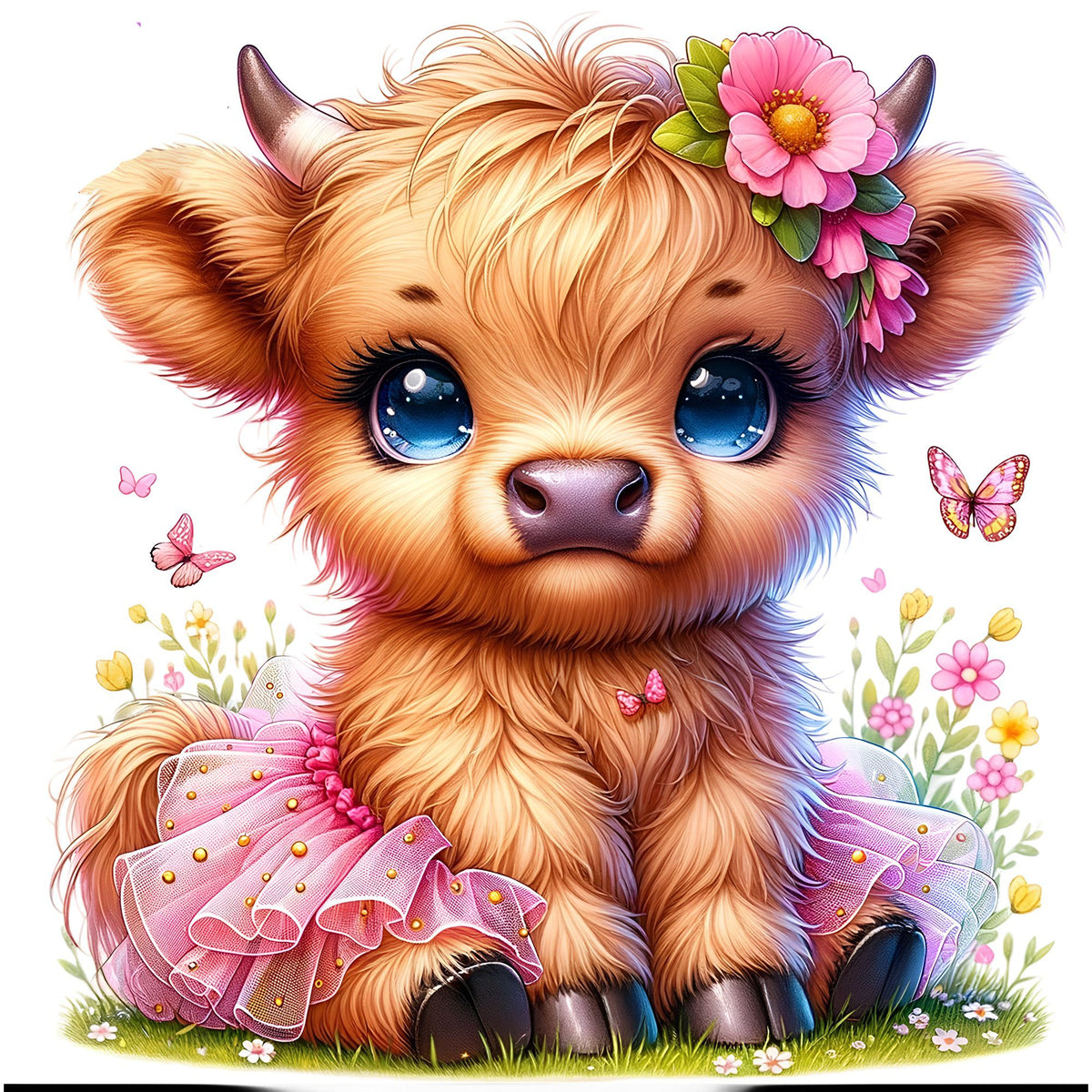 U46-bruine-koe-met-bloemen-applicatie
