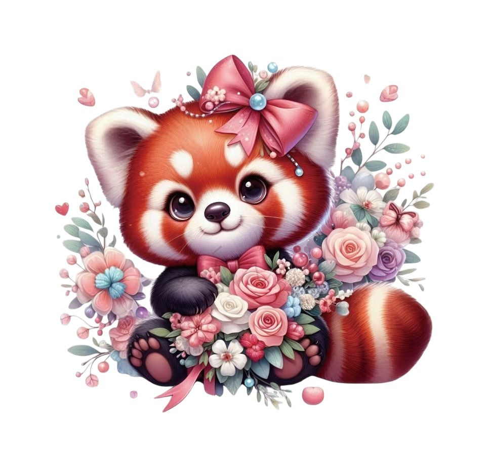 U47-rode-wasbeer-met-bloemen-applicatie