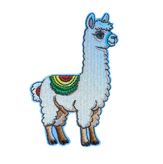 Alpaca met groen dekentje