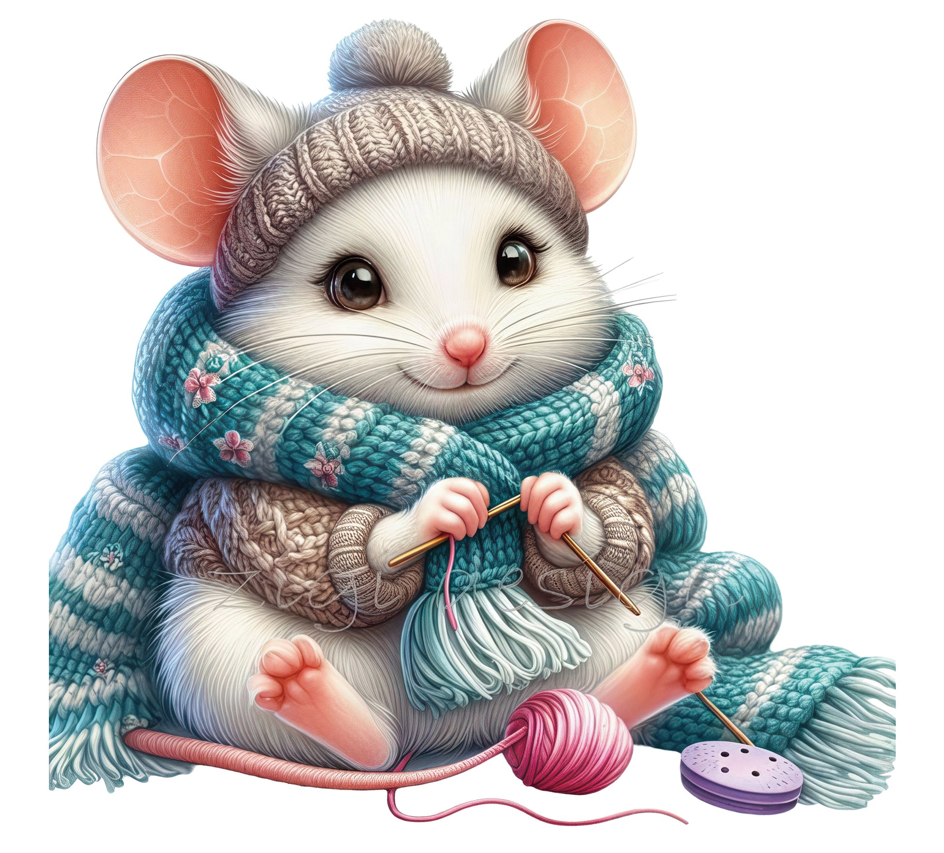 AV131-muisje-met-sjaal-en-muts-welke-aan-het-haken-is-applicatie