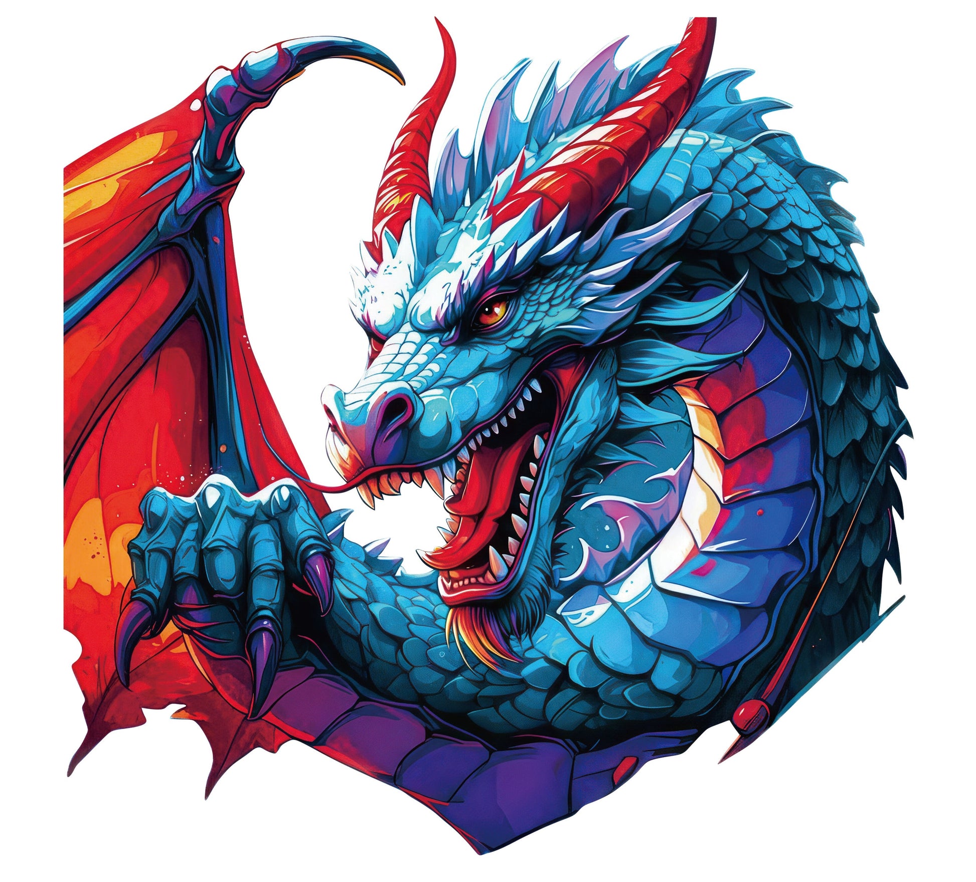 AV132-blauwe-draak-met-een-oranje-vleugel-applicatie