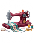 AV139-rode-naaimachine-met-tekst-lass-mich-einfach-nähen-und-niemand-wird-verletzt-applicatie 