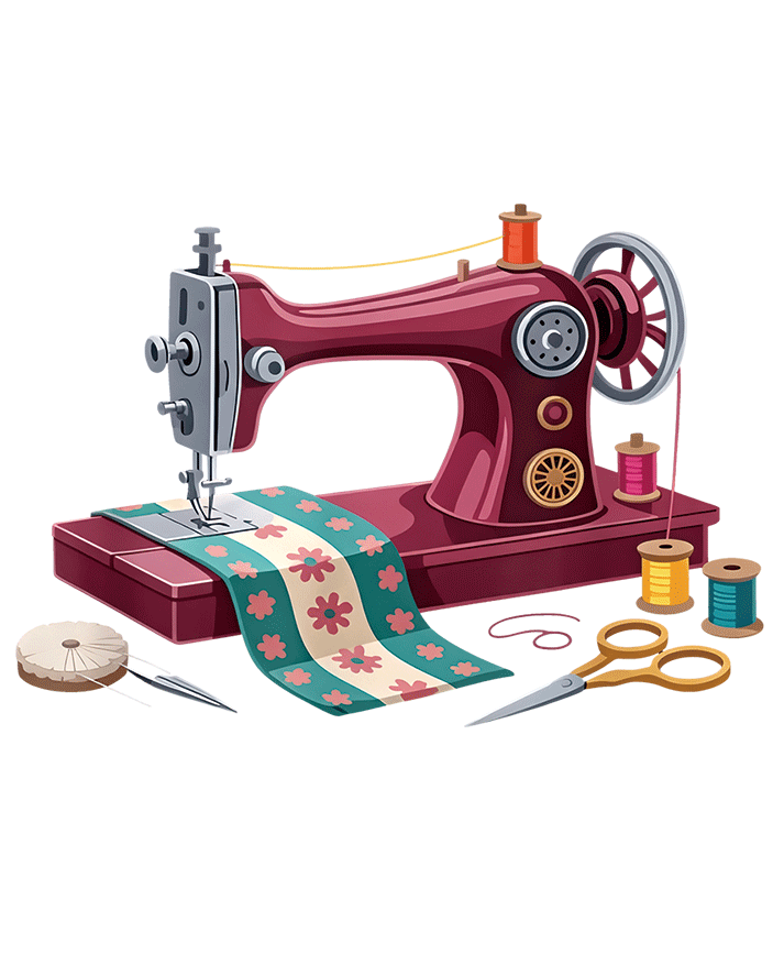 AV139-rode-naaimachine-met-tekst-lass-mich-einfach-nähen-und-niemand-wird-verletzt-applicatie 