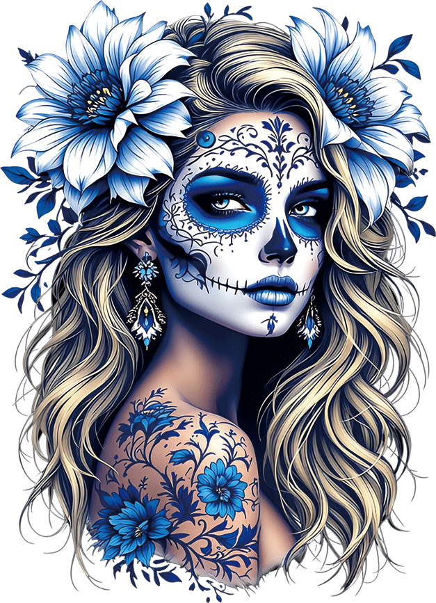 AV146-mexicaanse-dame-dia-del-muerto-applicatie