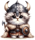 AV157-kitten-met-een-viking-outfit-applicatie