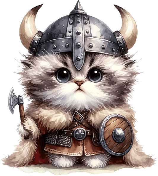 AV157-kitten-met-een-viking-outfit-applicatie