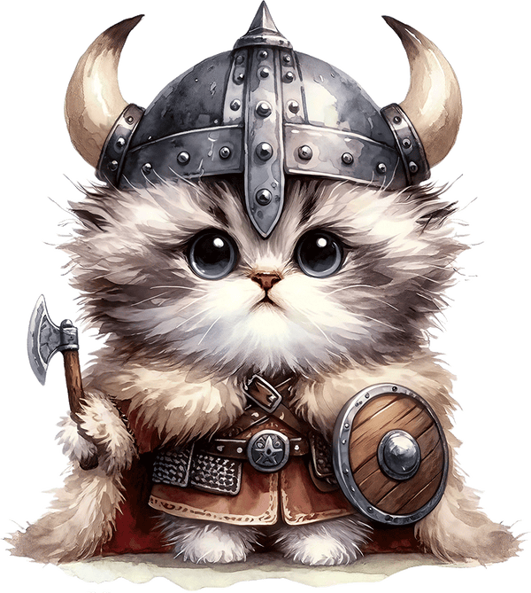 AV157-kitten-met-een-viking-outfit-applicatie