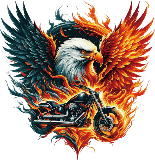 AV208-een-motor-met-een-adelaar-op-de-achtgrond-omringd-met-vuur-applicatie