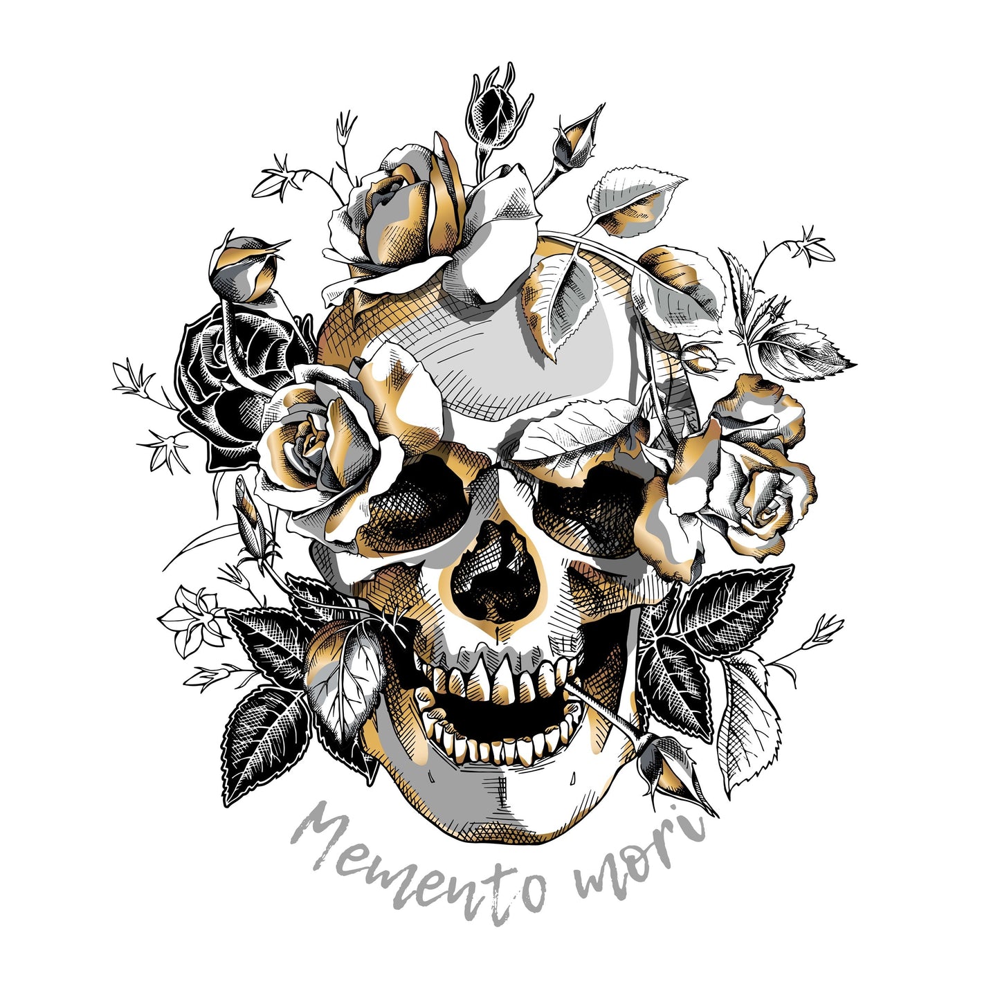 Skull With Roses Application