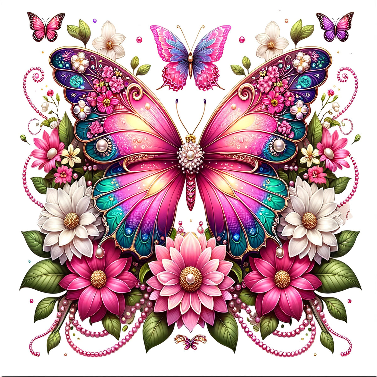 AV92-roze-vlinder-met-bloemen-applicatie