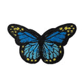 Blauwe Met Lichtblauwe Vlinder Patch