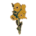 P1-19 Boeket Zonnebloemen Pin – voorkant