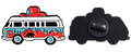 P1-27 Camperbusje pin – voor- en achterzijde