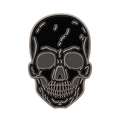 P2-1 Zwarte Skull Pin – voorkant