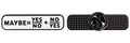 P2-27 Maybe pin – voor- en achterzijde