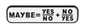 P2-27 Maybe pin – voorzijde