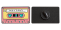 P2-6 Roze cassettebandje pin – voor- en achterzijde