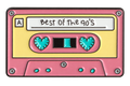 P2-6 Roze cassettebandje pin – voorzijde