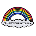 P3-7 Regenboog Met Follow Your Daydream Pin – voorkant