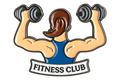 P4-16 Fitness club vrouw pin – voorzijde