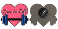 P4-17 Hart Love to lift pin – voor- en achterzijde