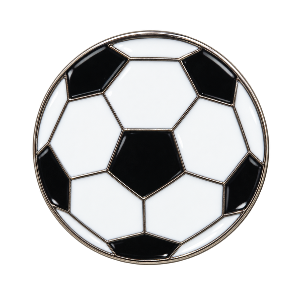 P4-19 zwart-witte voetbalpin – vrijstaande voorzijde