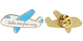 P4-23 Vliegtuig pin – voor- en achterzijde