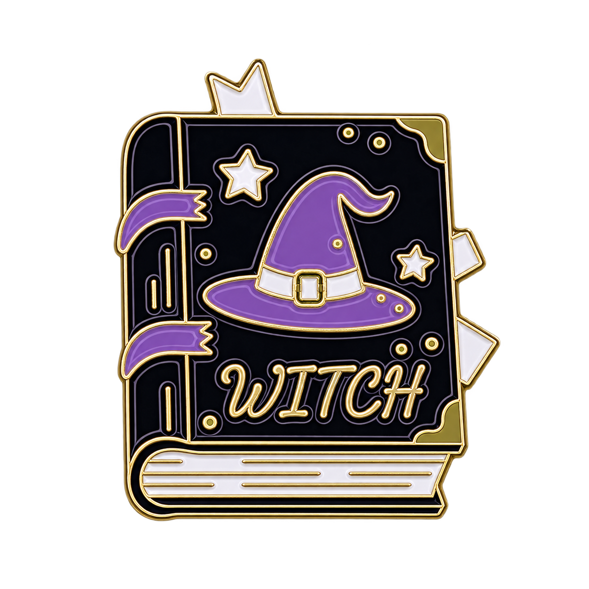 P4-30 Boek Met Witch Pin – voorkant