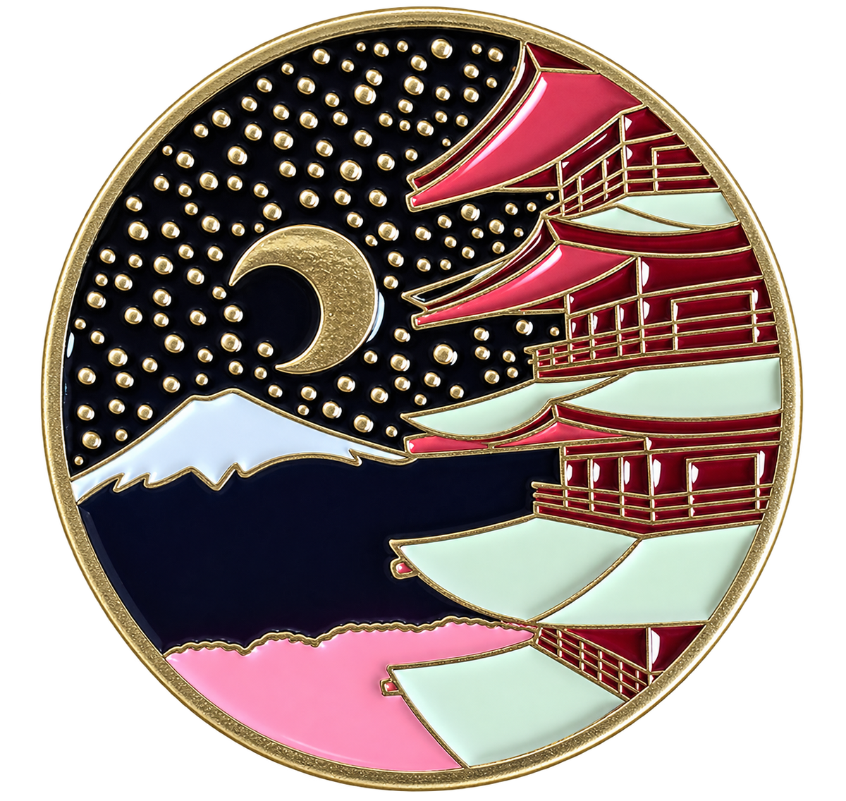 P5-2 Japanse bergen pin – voorzijde