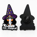 P6-18 I'm magical pin – voorzijde en zwarte achterzijde met sluiting