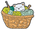 P6-3 Kat in mand pin – voorzijde
