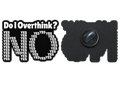 P6-7 Do I overthink? pin – voorzijde en zwarte achterzijde met sluiting