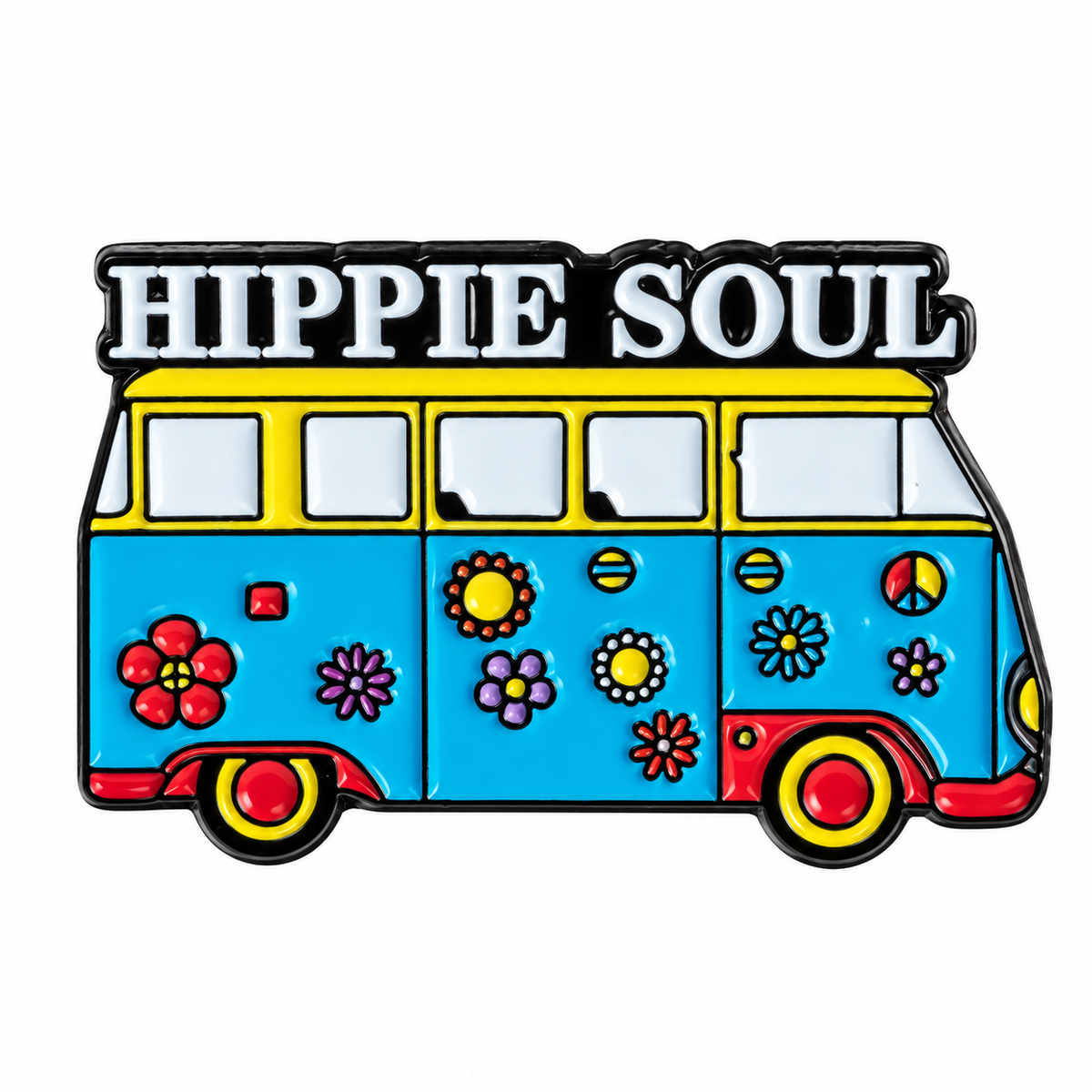 P6-9 Camperbusje Hippie Soul pin – voorzijde