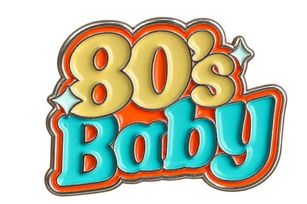 P7-10 80’s Baby retro pin – voorzijde