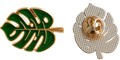 P7-20 Monsterablad met gouden accenten – voor en achterzijde