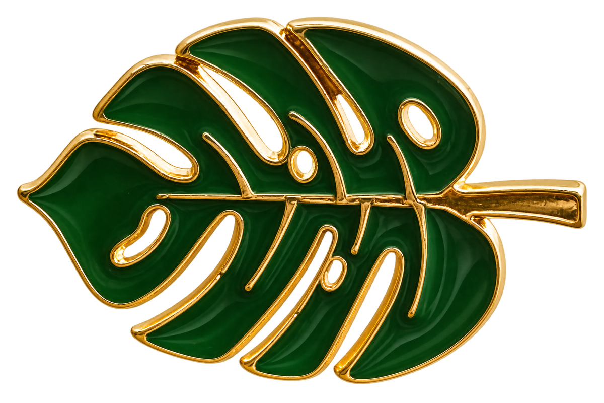 P7-20 Monsterablad met gouden accenten – voorzijde