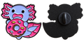 Axolotl met donut voor- en achterzijde
